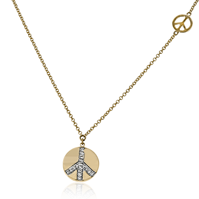 Pendant in 14k Gold with Diamonds