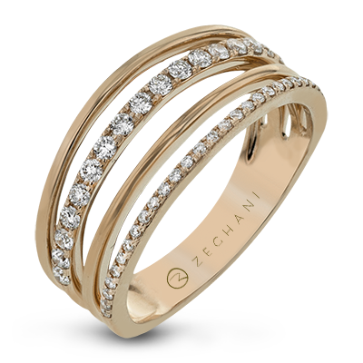 Right Hand Ring in 14k Gold with Diamonds