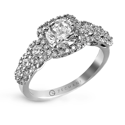 Engagement Ring in 14k Gold with Diamonds