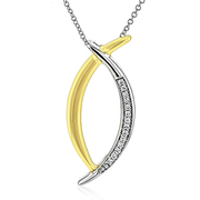 Pendant in 14k Gold with Diamonds