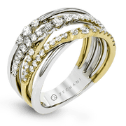 Right Hand Ring in 14k Gold with Diamonds