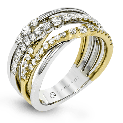 Right Hand Ring in 14k Gold with Diamonds