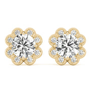 Halo Diamond Earring