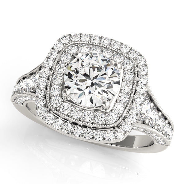 Halo Diamond Engagement Ring