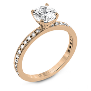 ZR1564 Engagement Ring in 14k Gold with Diamonds