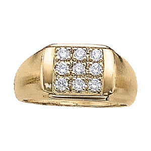 14K White Gold 1/2 ct tw Fashion Diamond Ring