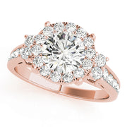 Halo Diamond Engagement Ring