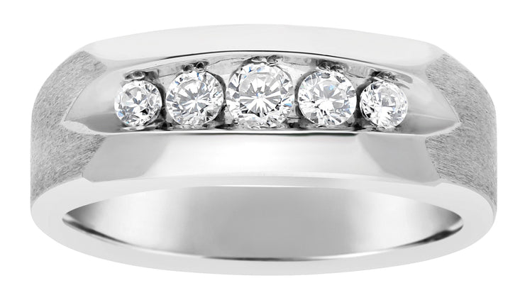 Round Diamond Two-Stone Fashion Ring