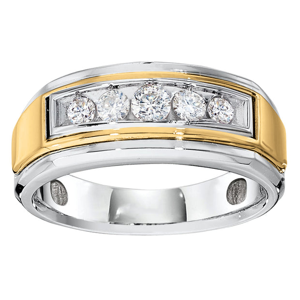 Round Diamond Two-Stone Ring