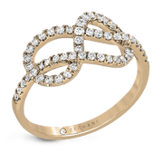 Right Hand Ring in 14k Gold with Diamonds