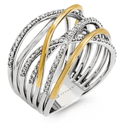 Right Hand Ring in 14k Gold with Diamonds