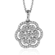 ZP434 Pendant in 14k Gold with Diamonds