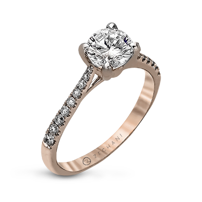 Engagement Ring in 14k Gold with Diamonds