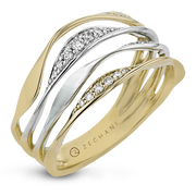 Right Hand Ring in 14k Gold with Diamonds