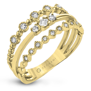 Right Hand Ring in 14k Gold with Diamonds