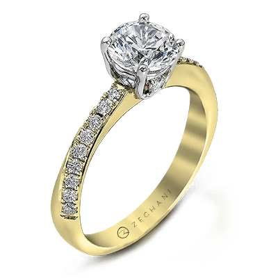 Engagement Ring in 14k Gold with Diamonds