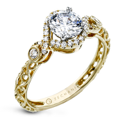 Engagement Ring in 14k Gold with Diamonds