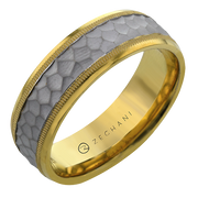 Men Ring in 14k Gold with Diamonds