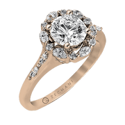 Engagement Ring in 14k Gold with Diamonds