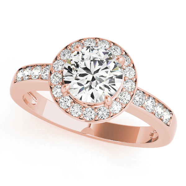 Halo Diamond Engagement Ring