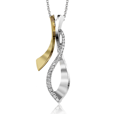 Pendant in 14k Gold with Diamonds