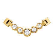 Multi-Diamond Round Pendant Necklace