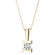 18K Yellow Gold 1 ct tw Solitaire Diamond Pendant