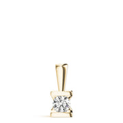 18K Yellow Gold 1 ct tw Solitaire Diamond Pendant