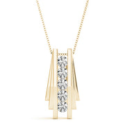 14K Yellow Gold Diamond Fashion Pendant