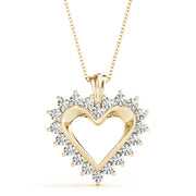 14K Yellow Gold Multi-Diamond Fashion Pendant