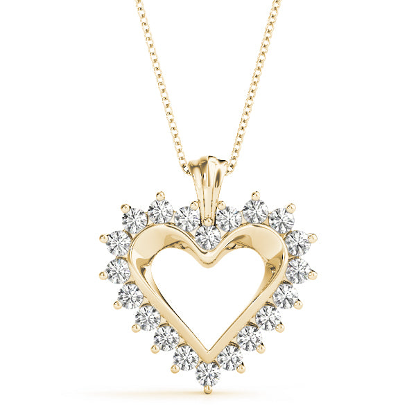14K Yellow Gold Multi-Diamond Fashion Pendant
