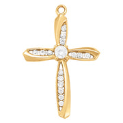 Multi-Diamond Cross Pendant in Gold