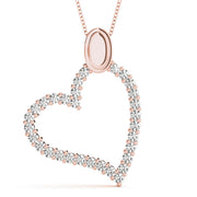 Rose Gold 1 CT Diamond Fashion Pendant