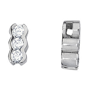 Round Diamond 3-Stone Pendant Necklace