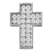 Multi-Diamond Religious Cross Pendant