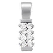 Multi-Diamond Round Pendant Necklace