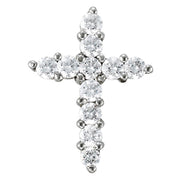 Multi-Diamond Cross Pendant in Gold