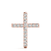 14K Rose Gold Round Diamond Fashion Pendant