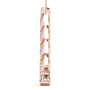 14K Rose Gold 1 CT Diamond Journey Pendant