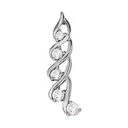 0.6 CTW Round Diamond Journey Pendant