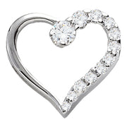 0.50 CT Round Diamond Fashion Pendant