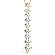14K Yellow Gold Diamond Journey Pendant