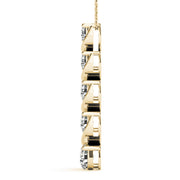 14K Yellow Gold Diamond Journey Pendant