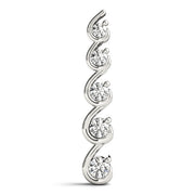 0.6 CTW Round Diamond Journey Pendant