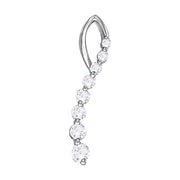 0.50 CT Round Diamond Journey Pendant