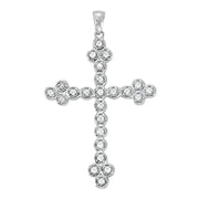 Multi-Diamond Religious Cross Pendant