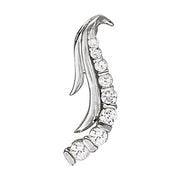 Round Diamond Journey Pendant