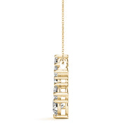 14K Yellow Gold Round Diamond Fashion Pendant