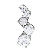 1 CTW Round Diamond Journey Pendant