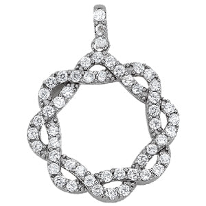 Multi-Diamond Circle Pendant